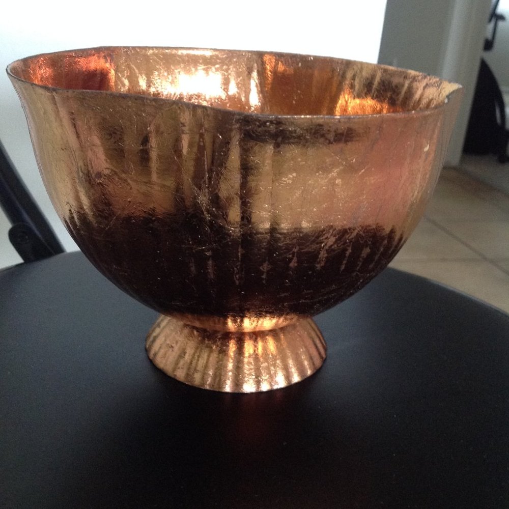 Beautiful Rustic Copper Color Bowl for Home Decor